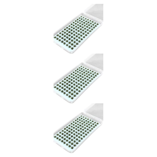 1/2/3/5 Resin Mini Grass Tuft Lågt underhållsminiatyrer Statisk No.7 3Set