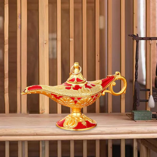 1/2/3/5 Aladdin Lamp Genie Costume Light Art Craft Classic Gold Red 8.5x3x3.5cm 1Set