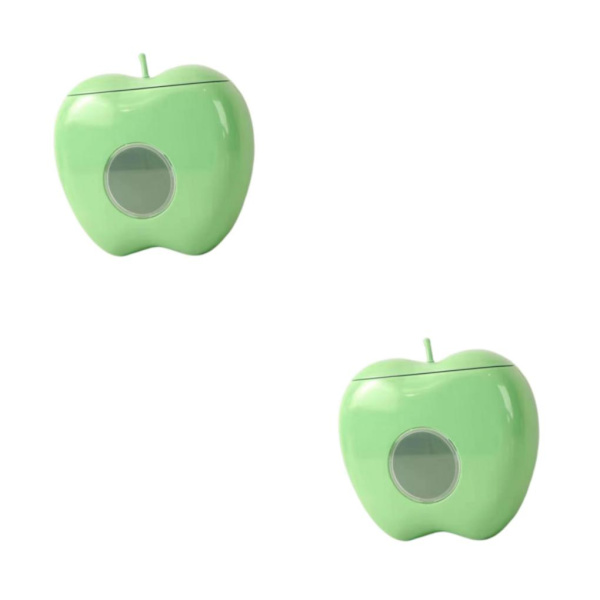 2 Väggmonterad Wrap Dispenser Compact Organizer för hemmet Green 16 x 17cm