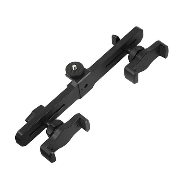 1/2 Phone Tablet Bracket Dubbelklämma Justera för direktsändning dual phone clip Length 10.63 Inch 1Set