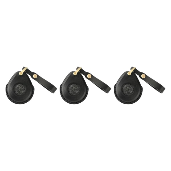 1/2/3/5 cover PU-läder Söt passform för motorcykelpojkvän Black 3Set