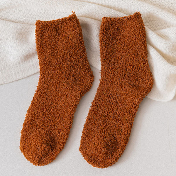1/2/3/5 10 stycken extra tjocka och elastiska mjuka strumpor Coffee 1 Pc