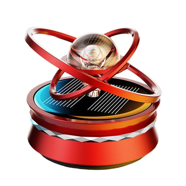 1/2/3 Solar Powered Car Air Freshener För Creative Small Car Red 58x69mm 1Set