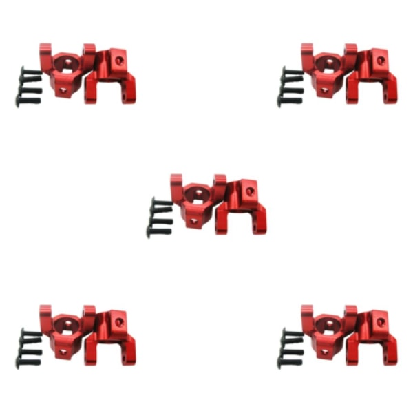 1/2/3/5 aluminium C-nav för AXIAL SCX10 högprecisionsaluminium red 5Set