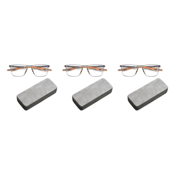 1/2/3/5 Sport Läsglasögon Blå Ljusblockerande Glasögon för Gray Orange 200° 139 x 41mm 3Set