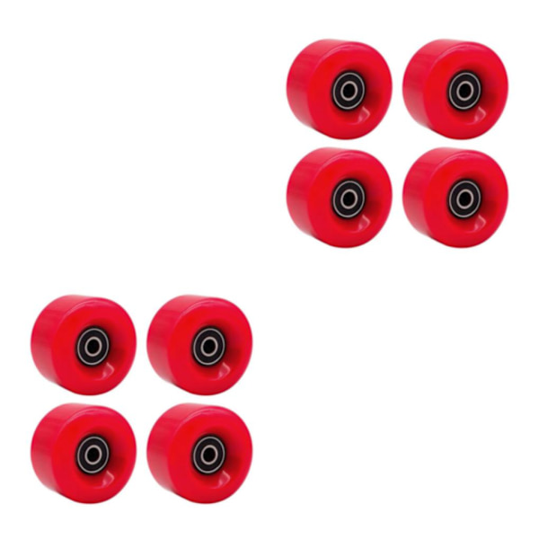 1/2/3 Inline Skate Wheel PU Slitstarka 58 mm 82A hjul Red 58x58x32mm 2Set