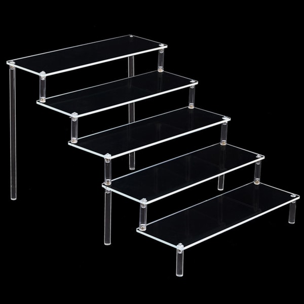1/2 Acrylic Display För Riser Stand Parfym Cosmetics Holder Clear 29.5x41.5x25cm 1Set