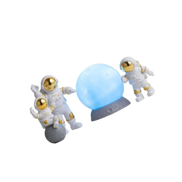 1/2/3/5 4st Astronautfigurer Set Heminredning Söt Sstronaut Gold Blue 1Set