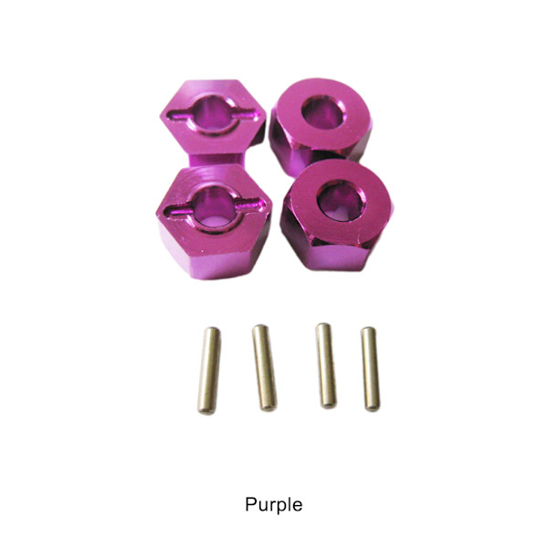 1/2/3/5 4MM hjulfäste för 1/14 LC larvband Hög precision 4MM purple 1Set