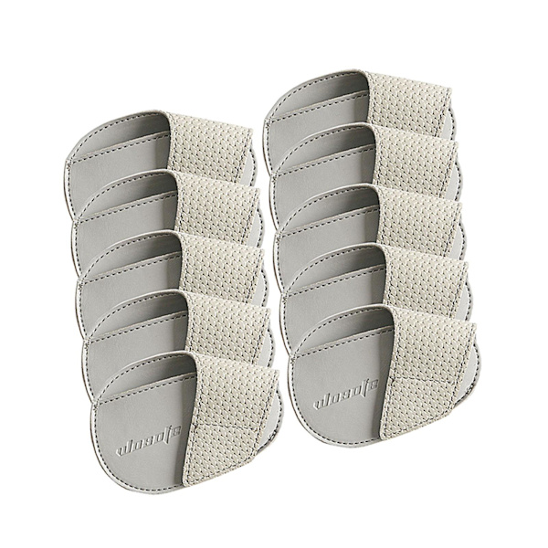 1/2/3 För Golf Head Covers PU Portabelt skydd för idrottare Gray Large 10 Pcs 1Set