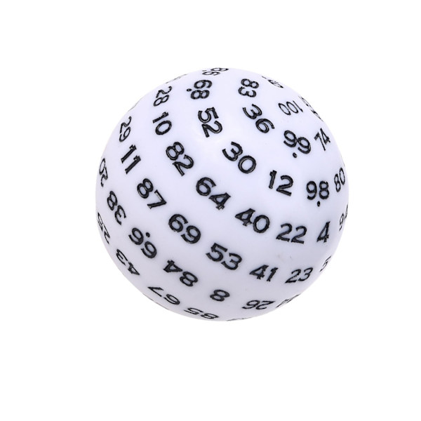 1/3/5 Akryltärningar Spelunderhållning Familjepolyedriska tärningar White 48mm 1Set