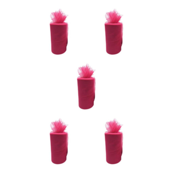 1/2/3/5 White Roll handled Tyll Coil Hållbar och pålitlig bröllop rose red 5Set