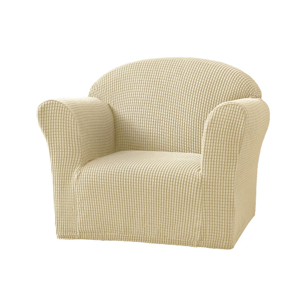 Elastiskt cover Andas och mjukt tillverkat av polyester cream-coloured