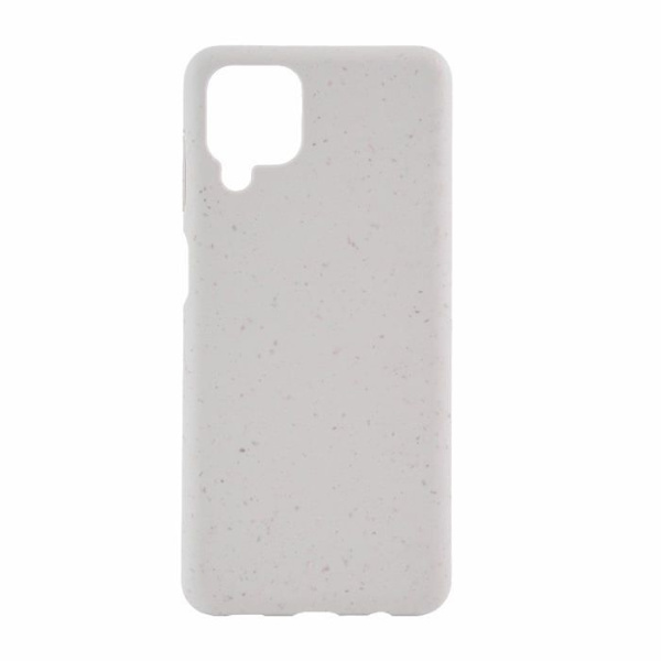Biologiskt nedbrytbar skal - Samsung - Galaxy A12 - Vit - Elegant - Semi-styv Vit