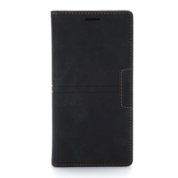 Slim wallet case - Samsung - Galaxy A16 - Black - Synthetic suede - Magnetic closure Svart