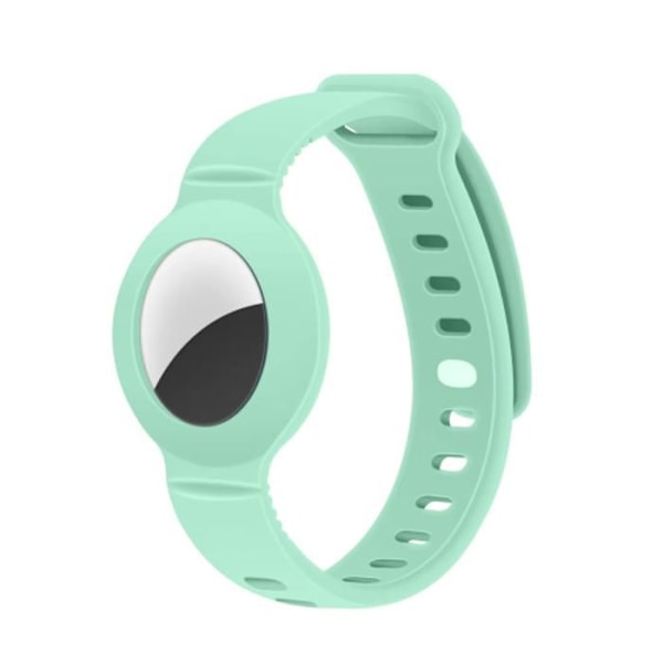 Armbånd - Apple - Airtag - Silikone - Grøn - Justerbar 3 år og op