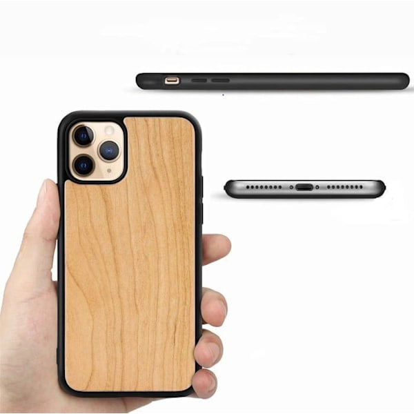 Trætaske - Bambus - iPhone 15 - Halvstiv - Elegant - Lysbeskyttelse
