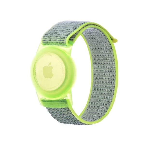 Apple AirTag - Nylon - Vihreä - Säädettävä - Mukava - 3 vuotta ja yli ranneke.