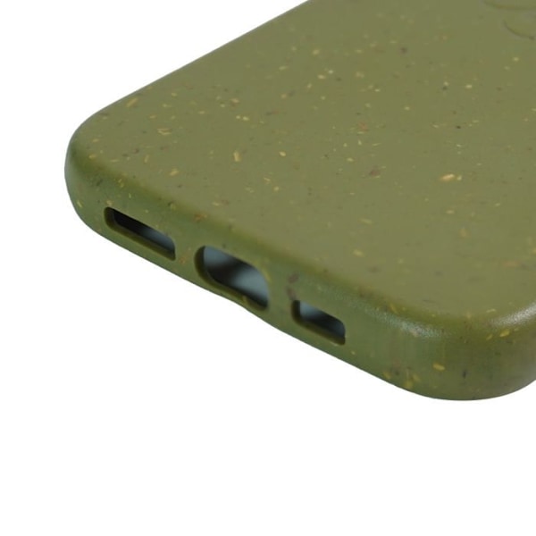 Biologiskt nedbrytbar skal - Ej specificerat - iPhone 15 - Militärgrön - Elegant - Vetestrå. militärgrönt