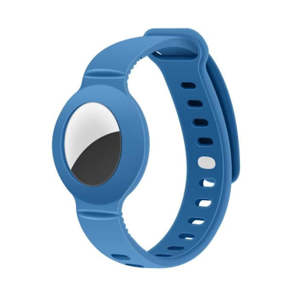 Armbånd - Apple - Airtag - Silikone - Justerbar - Komfortabel - Blå