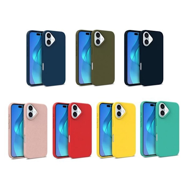 Miljøvenligt etui til iPhone 16, turkis