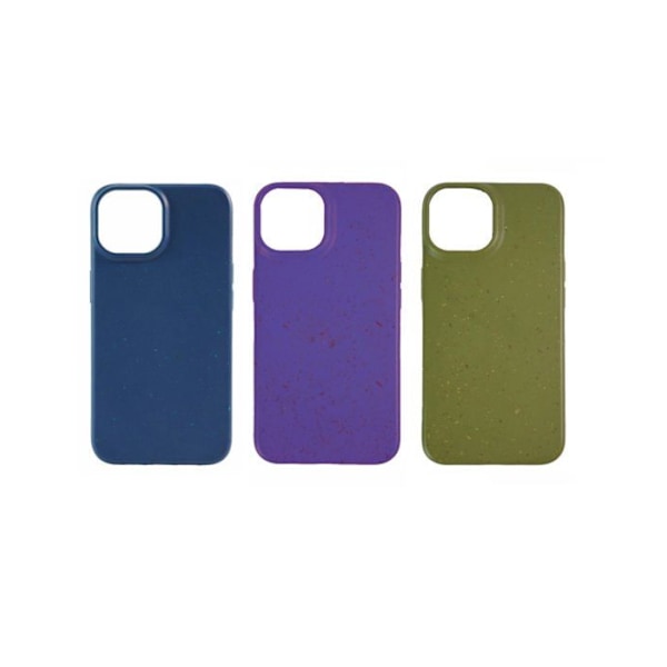 Biologiskt nedbrytbar skal - MÄRKE - iPhone 13 Mini - Militärgrön - Elegant - Vetestrå militärgrönt