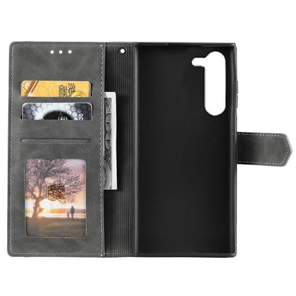 Etui för Samsung Galaxy A16 - MÄRKE - Röd - Syntetiskt läder - Inbyggt ställ - 3 kortfickor Röd