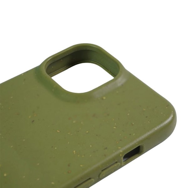Biologiskt nedbrytbar skal - Ej specificerat - iPhone 15 - Militärgrön - Elegant - Vetestrå. militärgrönt