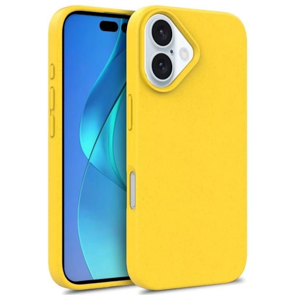 Ekologiskt skal - Ej specificerat - iPhone 16 - Gul - Tunn - Miljövänlig Gul