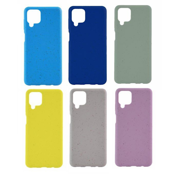 Biologiskt nedbrytbar skal - Samsung - Galaxy A12 - Vit - Elegant - Semi-styv Vit