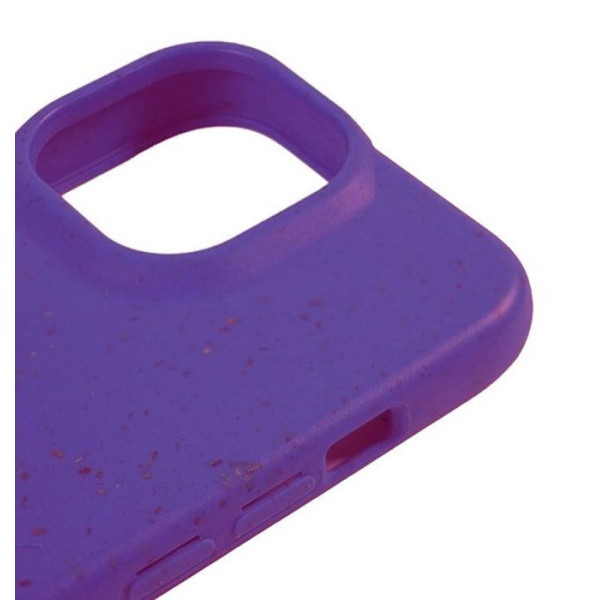 Biologiskt nedbrytbar skal - Ej specificerat - iPhone 14 Pro - Lila - Elegant - Semi-styv Lila