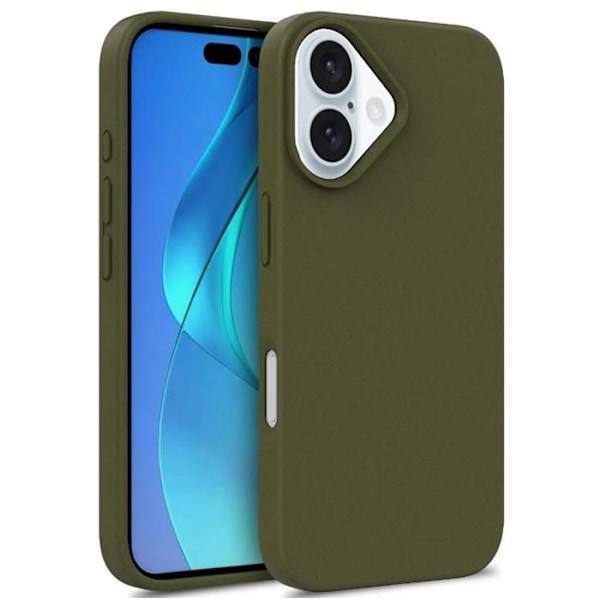 Ekologiskt skal - iPhone 16 - Grön - Optimal skydd - Elegant - Halvstyv Grön