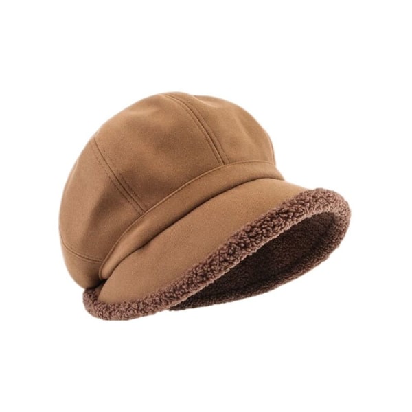 Dam Vinterhattar Mocka Bucket Hat Varm Tjock vindtät Cap brown