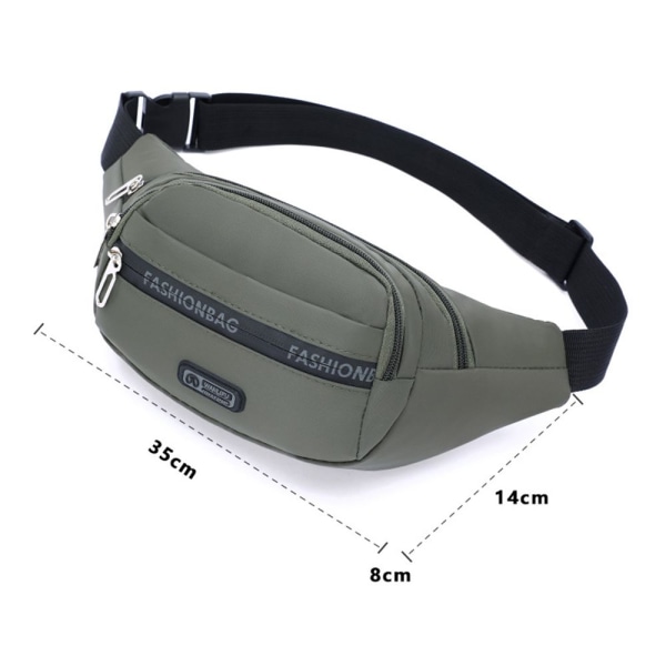 Midjeväska för män Bröstpaket Mobilväska Utomhussport Cross-body-väska blue