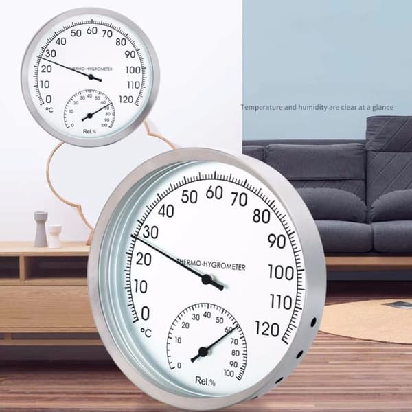 Termometer Hygrometer Väggmonterad Bastu Rum Luftfuktighetstestare