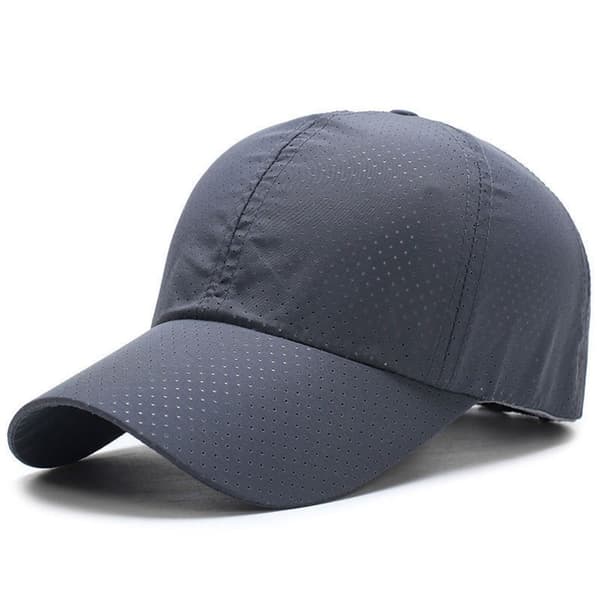 Snabbtorkande Basebollkeps Mesh Solhatt Golf Tenniskeps dark grey
