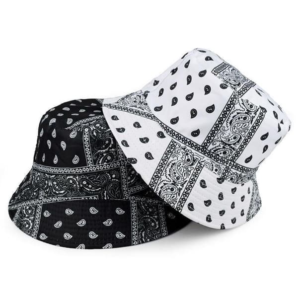 Unisex Bomullshatt Cashewblommor Dubbelsidig Solhatt blue