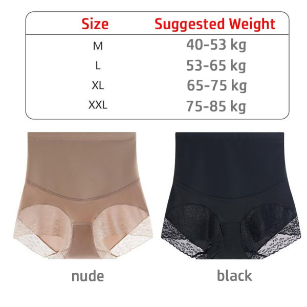 Shapewear för kvinnor Tummy Control Little Shaping Trosor Högmidjade underkläder Body Shaper Shorts nude L