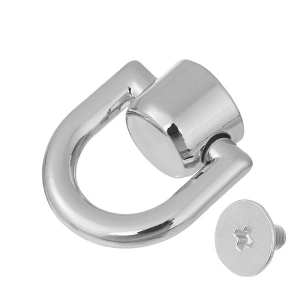 5ST Metallväska Nit Nagelspänne Dubbar Bagageväska Spänne silver