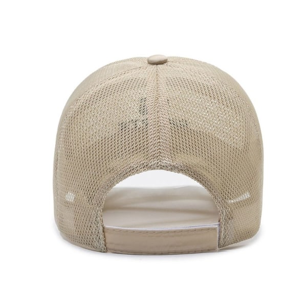 Full Mesh Baseball Cap Unisex Quick Dry Running Hat Lätt sporthatt white