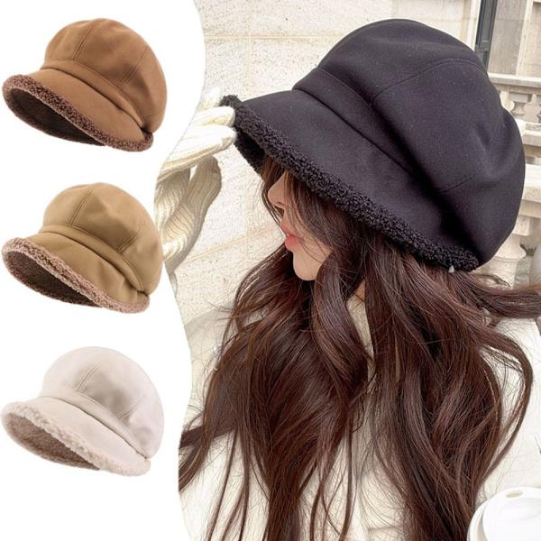 Dam Vinterhattar Mocka Bucket Hat Varm Tjock vindtät Cap black