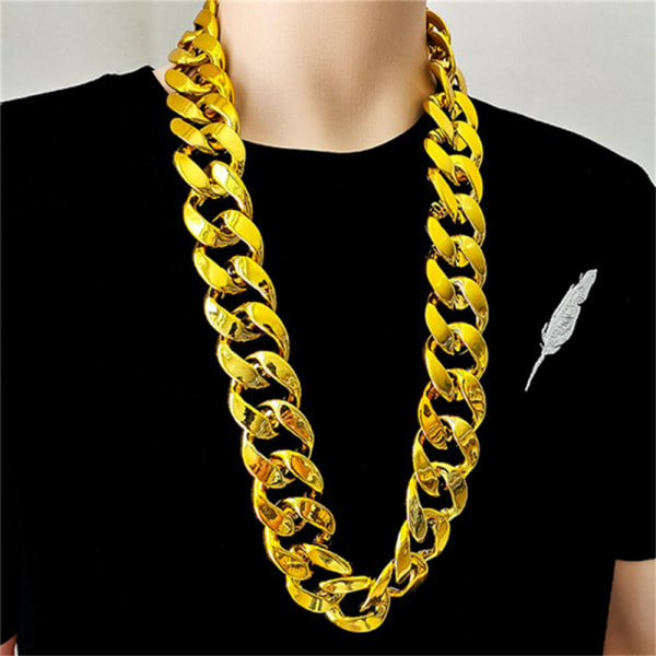 Guld färg stor akryl Chunky kedja halsband män plast länk kedja smycken  gåvor Dollar sign c4a6 | Dollar sign | Fyndiq