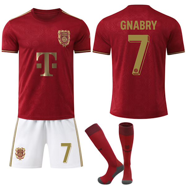 2025-2026 Bayern München 125-årsjubileumsutgåva Tröjor Barn Vuxen Fotbollströja Nr.7 GNABRY 16