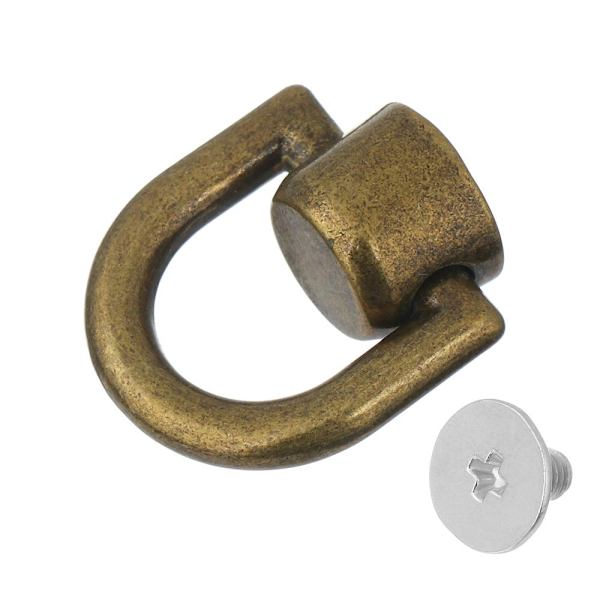 5ST Metallväska Nit Nagelspänne Dubbar Bagageväska Spänne brass
