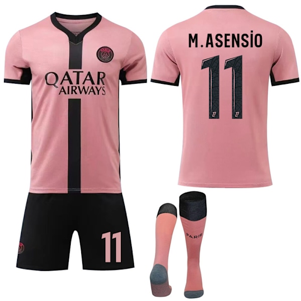 24-25 Paris Saint-Germain Bortaställ Barn Vuxen Fotbollströja No.11 M.ASENSIO 16