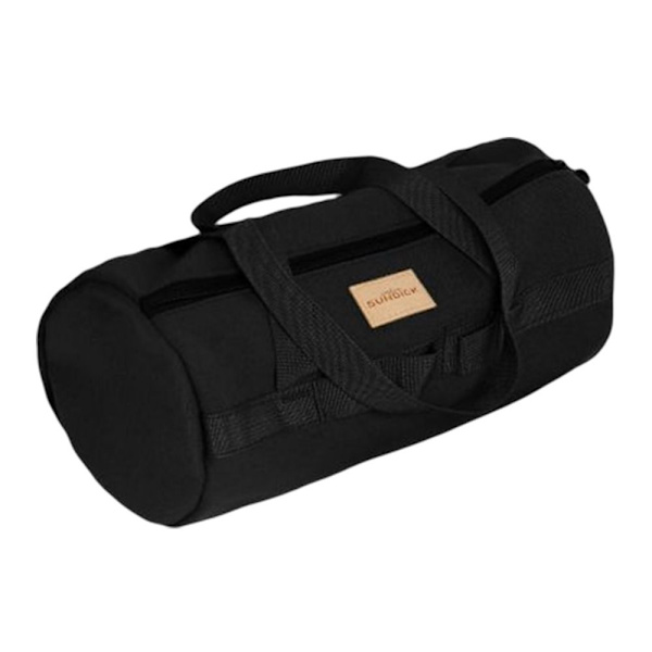 Utomhus Camping Vandring Förvaring Handväska Canvas Tält Stake Verktyg Tältpinne Organizer Bag Black