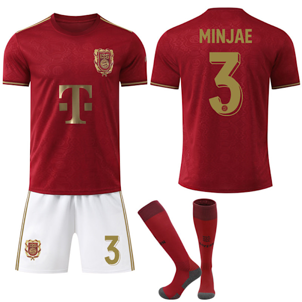 2025-2026 Bayern München 125-årsjubileumsutgave Drakter Barn Voksen Fotballdrakt No.3 MINJAE 26