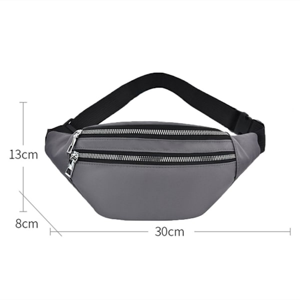 Sport Midjeväskor Pouch Pack Fanny Bag Bum Zip Bälte Travel Blue