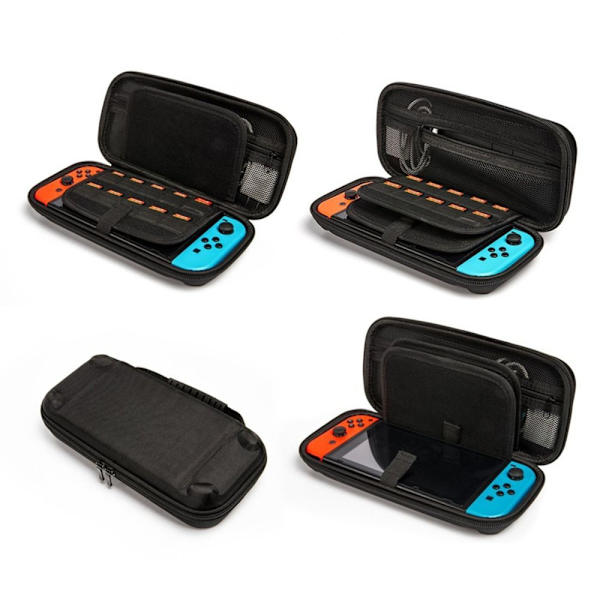 Case för Nintendo Switch-konsol för Switch OLED med 20 spelkassetter Skyddsväska med hårt skal Red