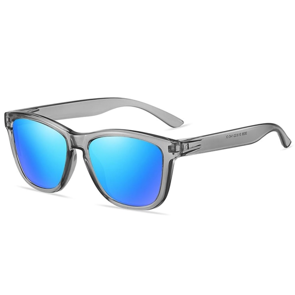 Polariserade solglasögon Kvinnor Män Speglande Körning Fiske Solglasögon Clear Gray-Ice Blue